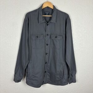 Abercrombie & Fitch Mens Utility Shirt Jacket XXL‎ Gray
